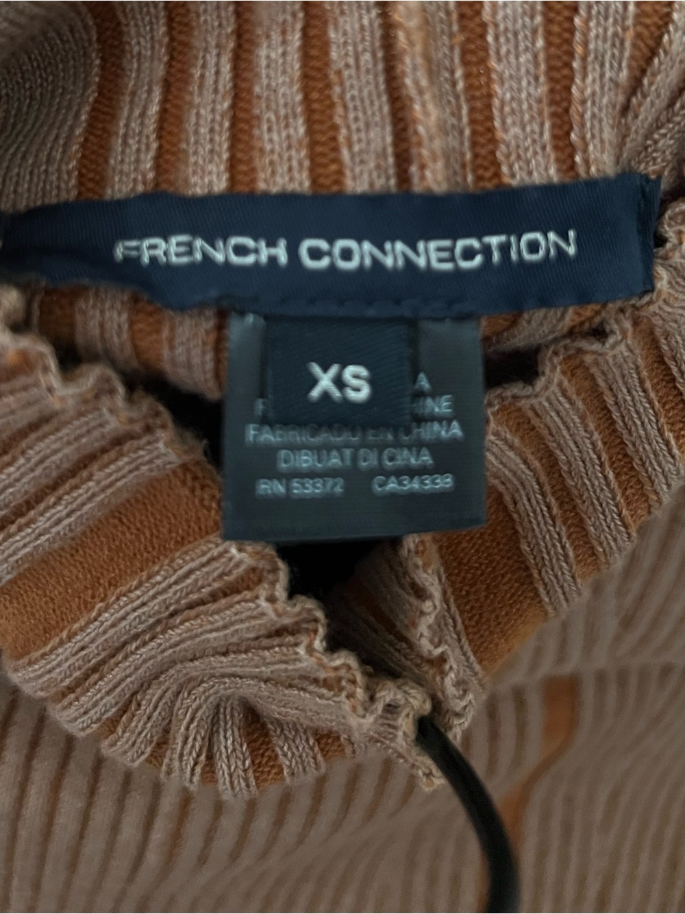 French Connection Ribbed Mock Dress - Picture 4 of 4